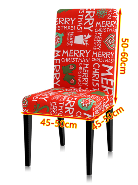 ﻿Merry Christmas Chair Covers - HS-08 - Pack of 4 - Happee Shoppee