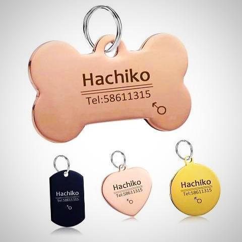 ﻿Dog Tags - Rose Gold BS - S - Happee Shoppee