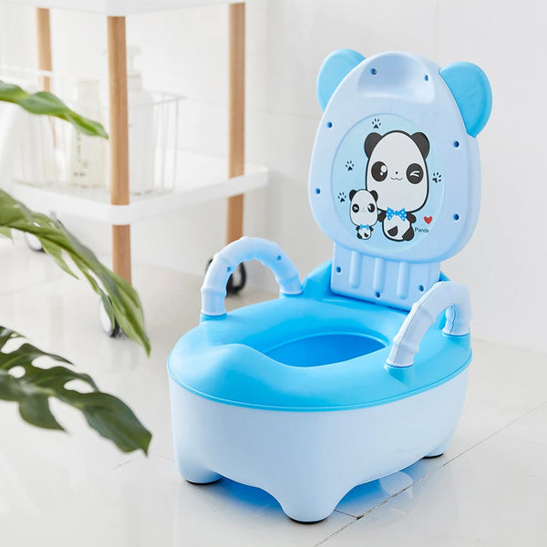 ﻿Happee Kids Toilet Seat - Panda Blue - - Happee Shoppee