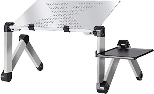 ﻿NewEZ Laptop Desk Stand - Silver - - Happee Shoppee