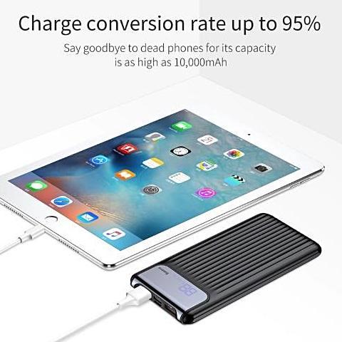 ﻿Baseus 10000mAh Quick Charge 3.0 Powerbank - Black - - Happee Shoppee