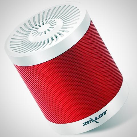 ﻿Bluetooth Speaker - White Red - - Happee Shoppee