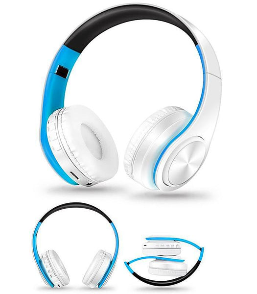 ﻿Wireless Bluetooth Headphones - Black Orange - - Happee Shoppee