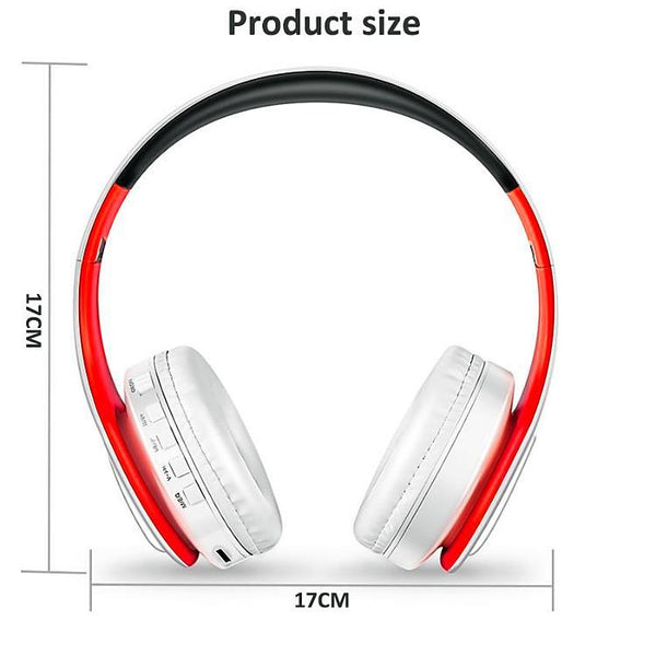 ﻿Wireless Bluetooth Headphones - White Green - - Happee Shoppee