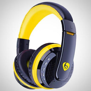 ﻿Wireless Stereo Bluetooth Headphone - Yellow - - Happee Shoppee
